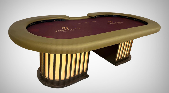 Mesas de Poker Luxo para 11 Lugares com Coluna Iluminada - L18